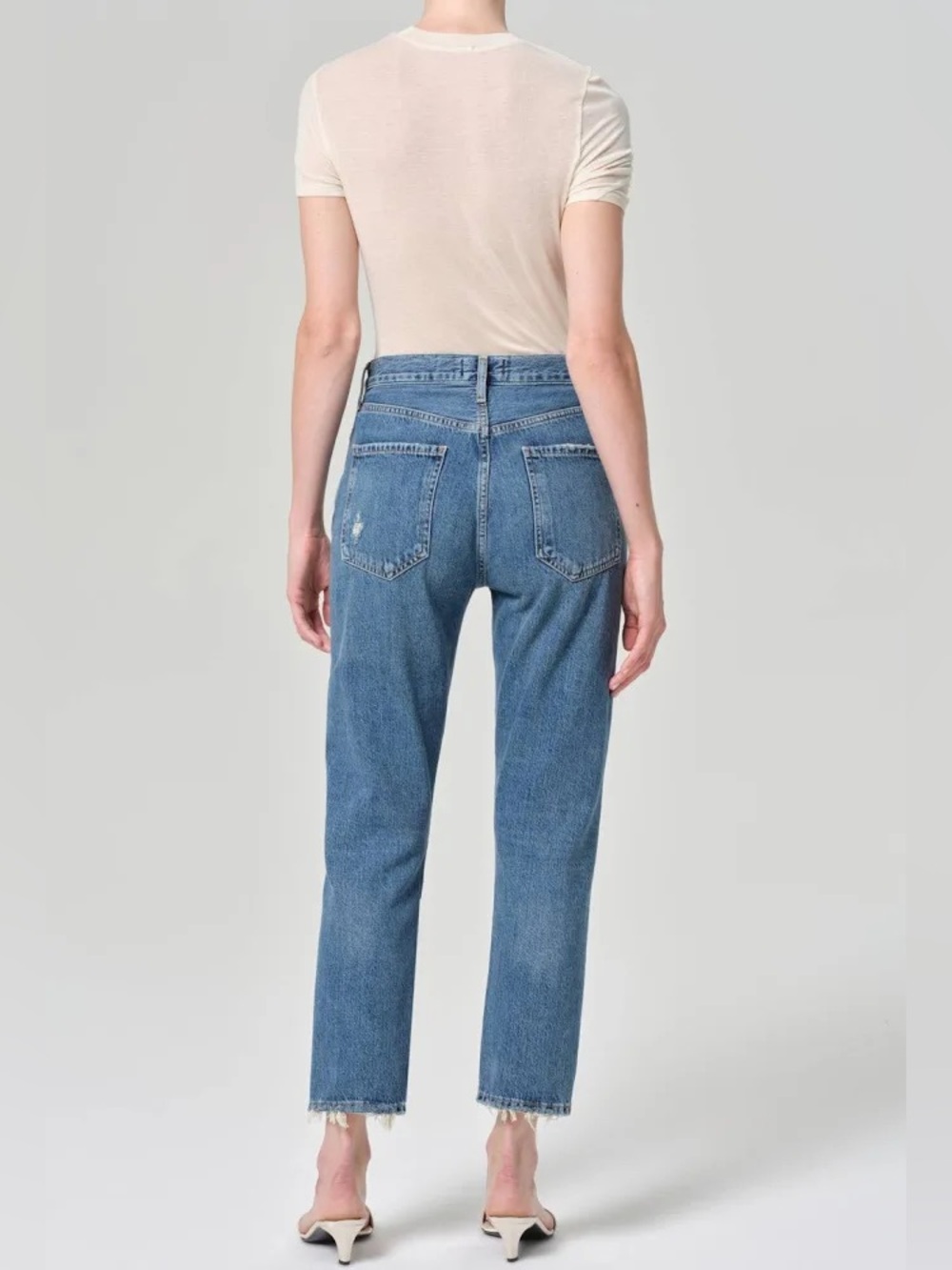 Agolde Riley Straight Jeans Size 24 - Picture 2 of 13